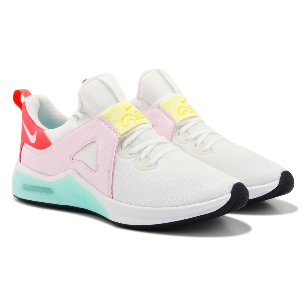 Nike Women's Shoes - White, Pink, Yellow, and Aqua